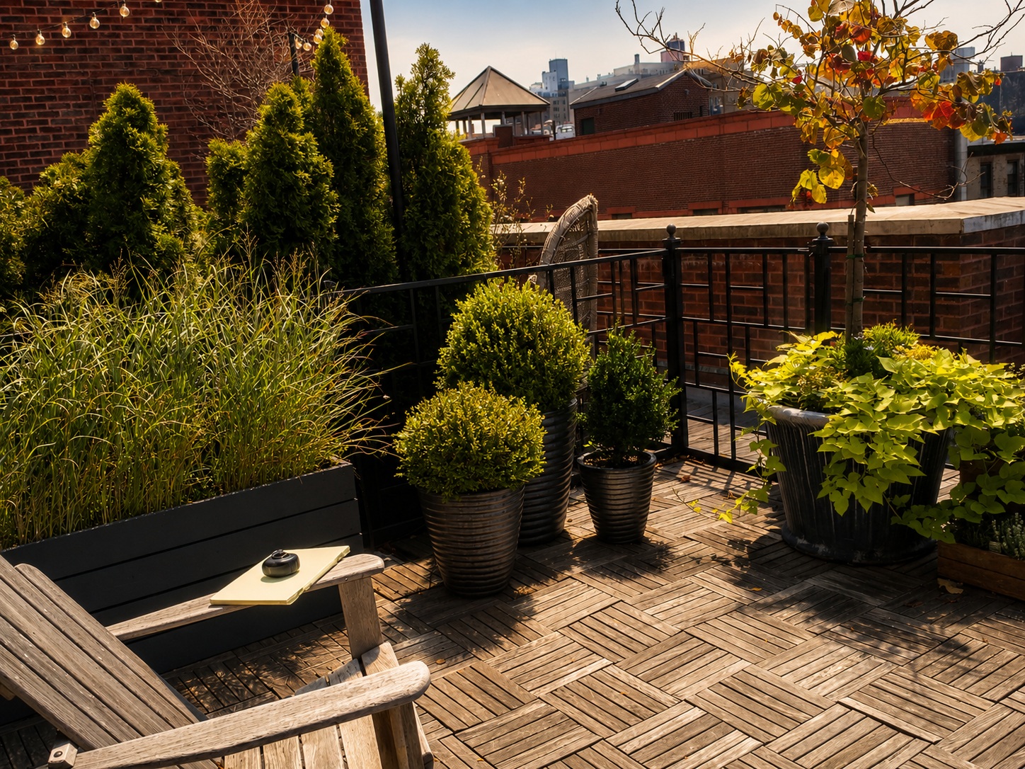 Luxury outdoor garden
